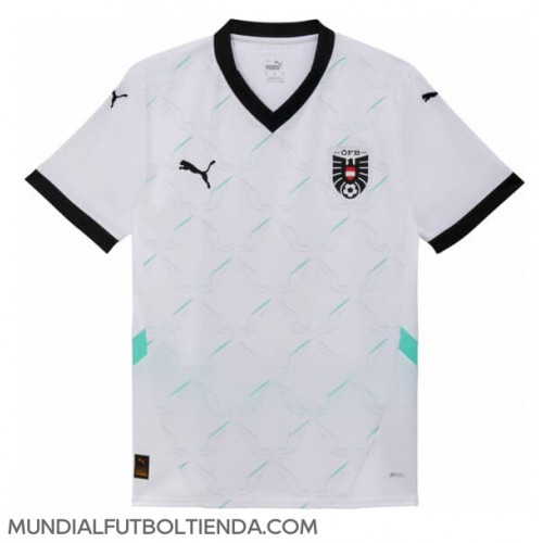 Camiseta Austria Segunda Equipación Replica Eurocopa 2024 mangas cortas